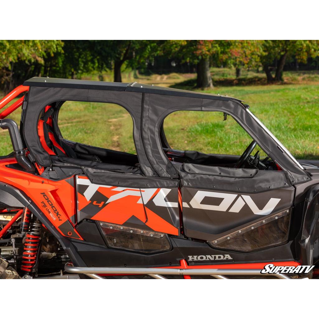 SuperATV Honda Talon 1000X - 4 Primal Soft Cab Enclosure Upper Doors - MojoMotoSport.com