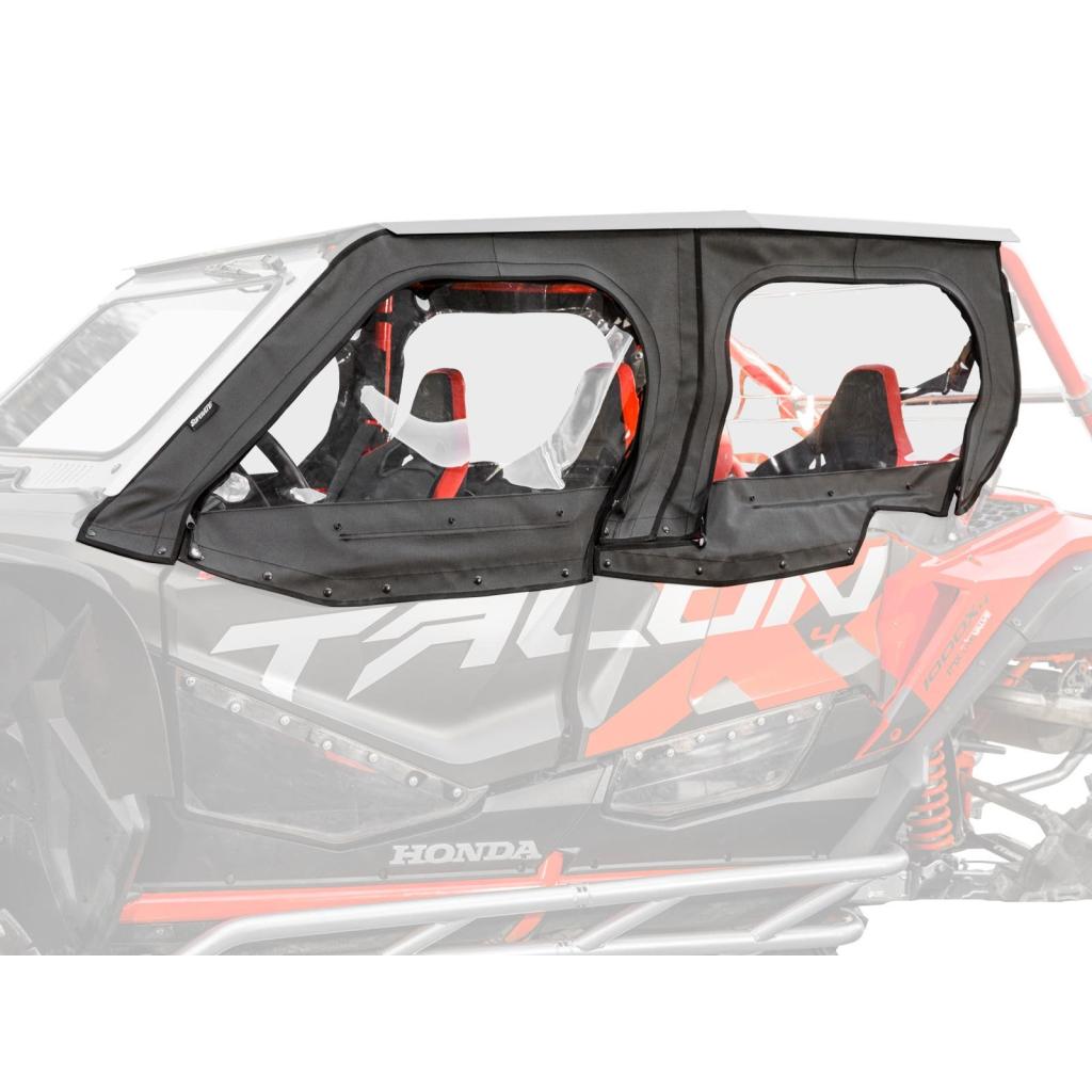 SuperATV Honda Talon 1000X - 4 Primal Soft Cab Enclosure Upper Doors - MojoMotoSport.com