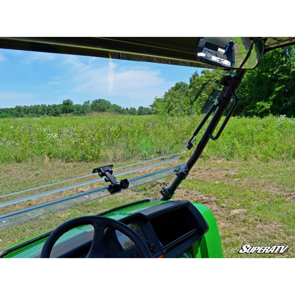 SuperATV John Deere Gator Scratch - Resistant Flip Windshield - MojoMotoSport.com