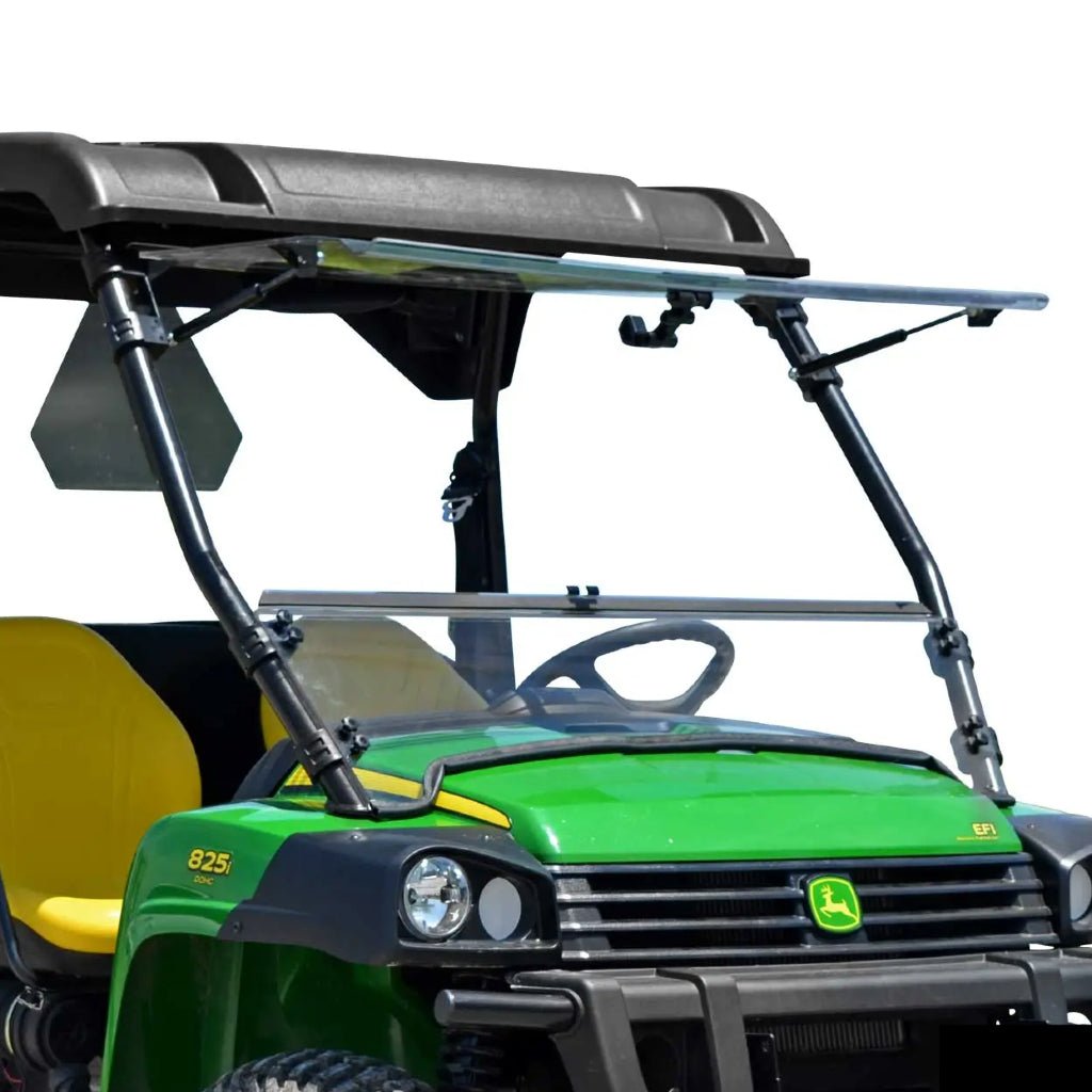 SuperATV John Deere Gator Scratch - Resistant Flip Windshield - MojoMotoSport.com
