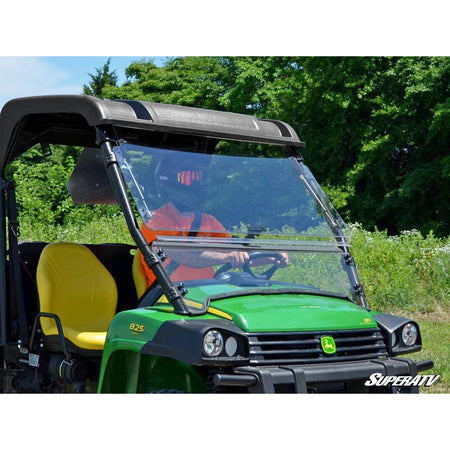 SuperATV John Deere Gator Scratch - Resistant Flip Windshield - MojoMotoSport.com