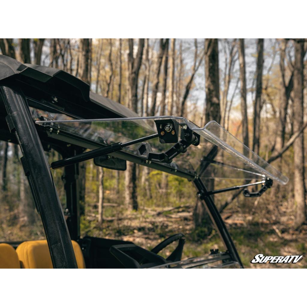 SuperATV John Deere Gator XUV 835 Scratch - Resistant Flip Windshield - MojoMotoSport.com