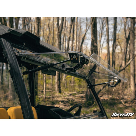 SuperATV John Deere Gator XUV 835 Scratch - Resistant Flip Windshield - MojoMotoSport.com