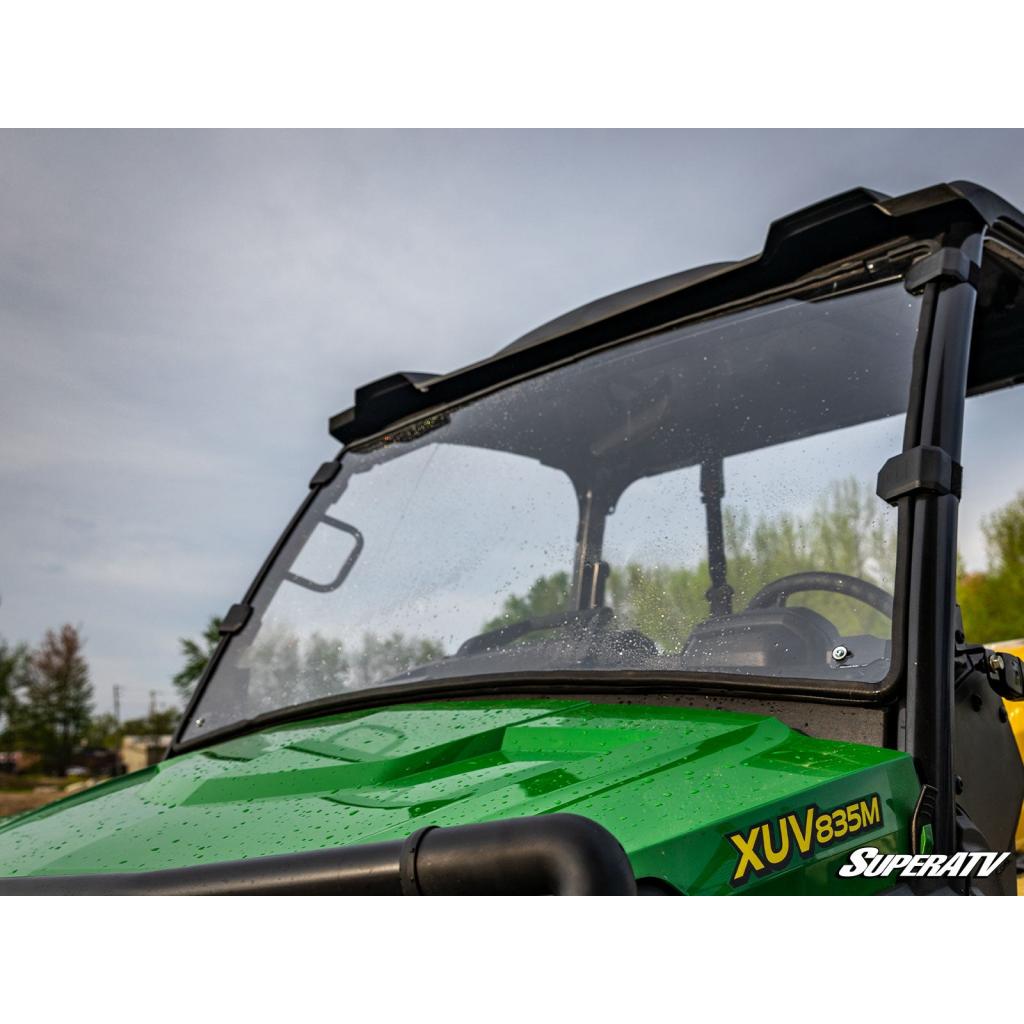 SuperATV John Deere Gator XUV 835/865 Scratch Resistant Full Windshield - MojoMotoSport.com