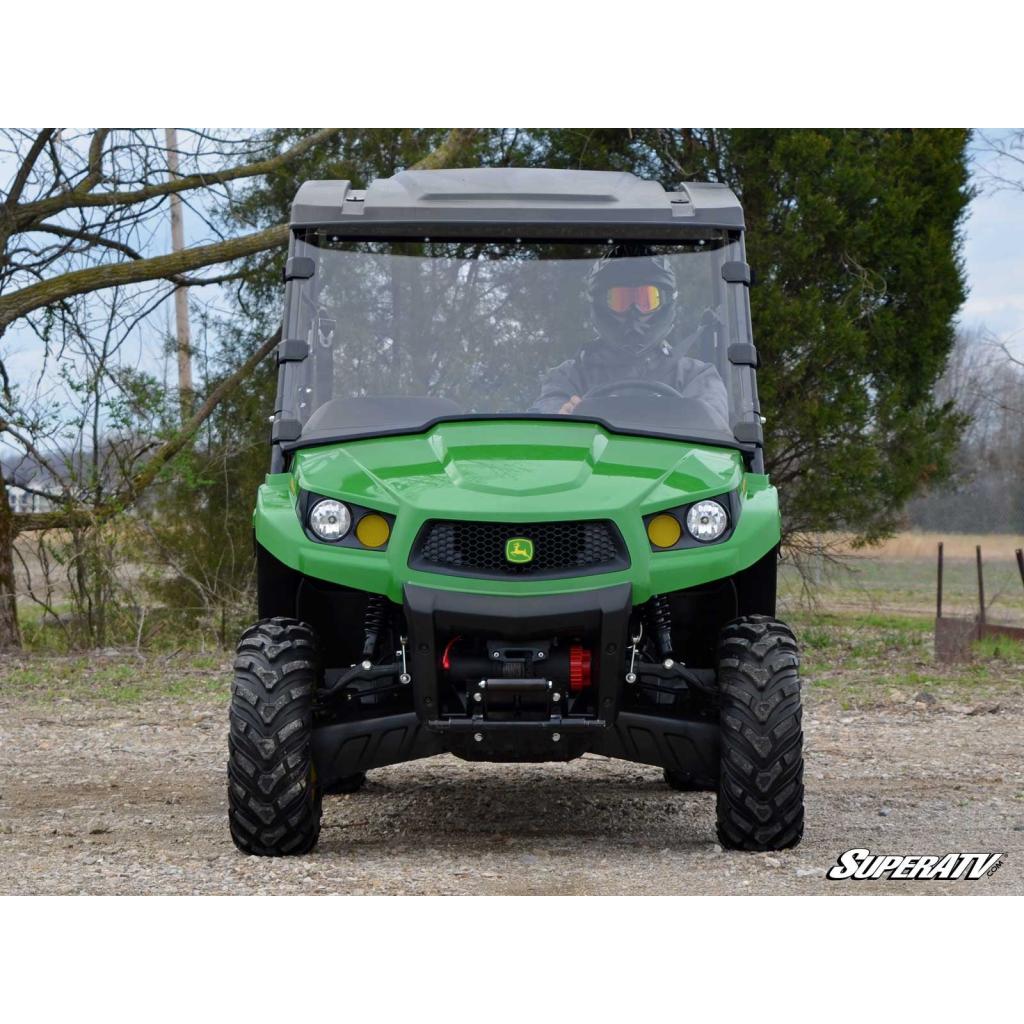 SuperATV John Deere Gator XUV Scratch - Resistant Full Windshield - MojoMotoSport.com