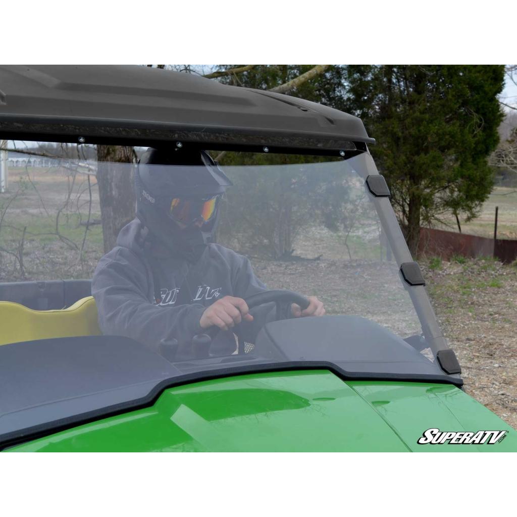 SuperATV John Deere Gator XUV Scratch - Resistant Full Windshield - MojoMotoSport.com