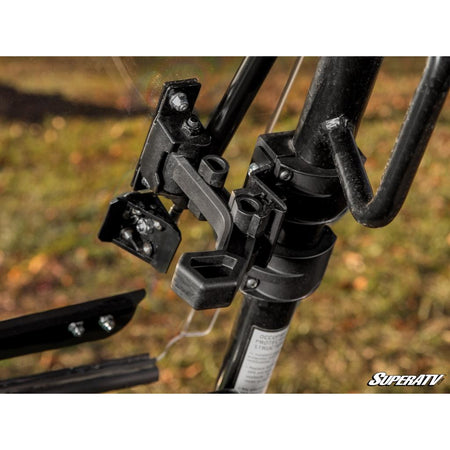 SuperATV John Deere Gator XUV550 Scratch - Resistant Flip Windshield - MojoMotoSport.com