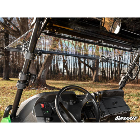 SuperATV John Deere Gator XUV550 Scratch - Resistant Flip Windshield - MojoMotoSport.com