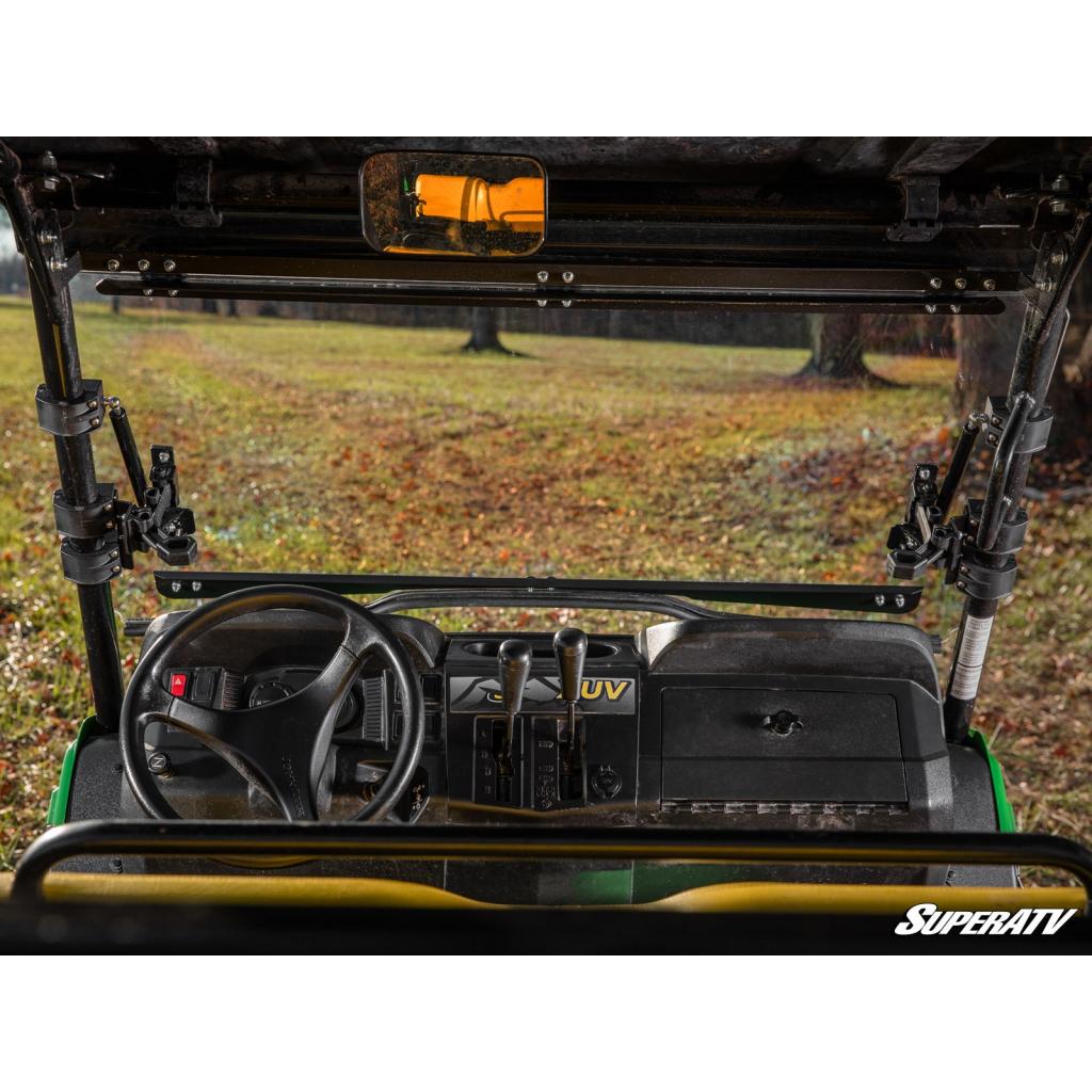 SuperATV John Deere Gator XUV550 Scratch - Resistant Flip Windshield - MojoMotoSport.com