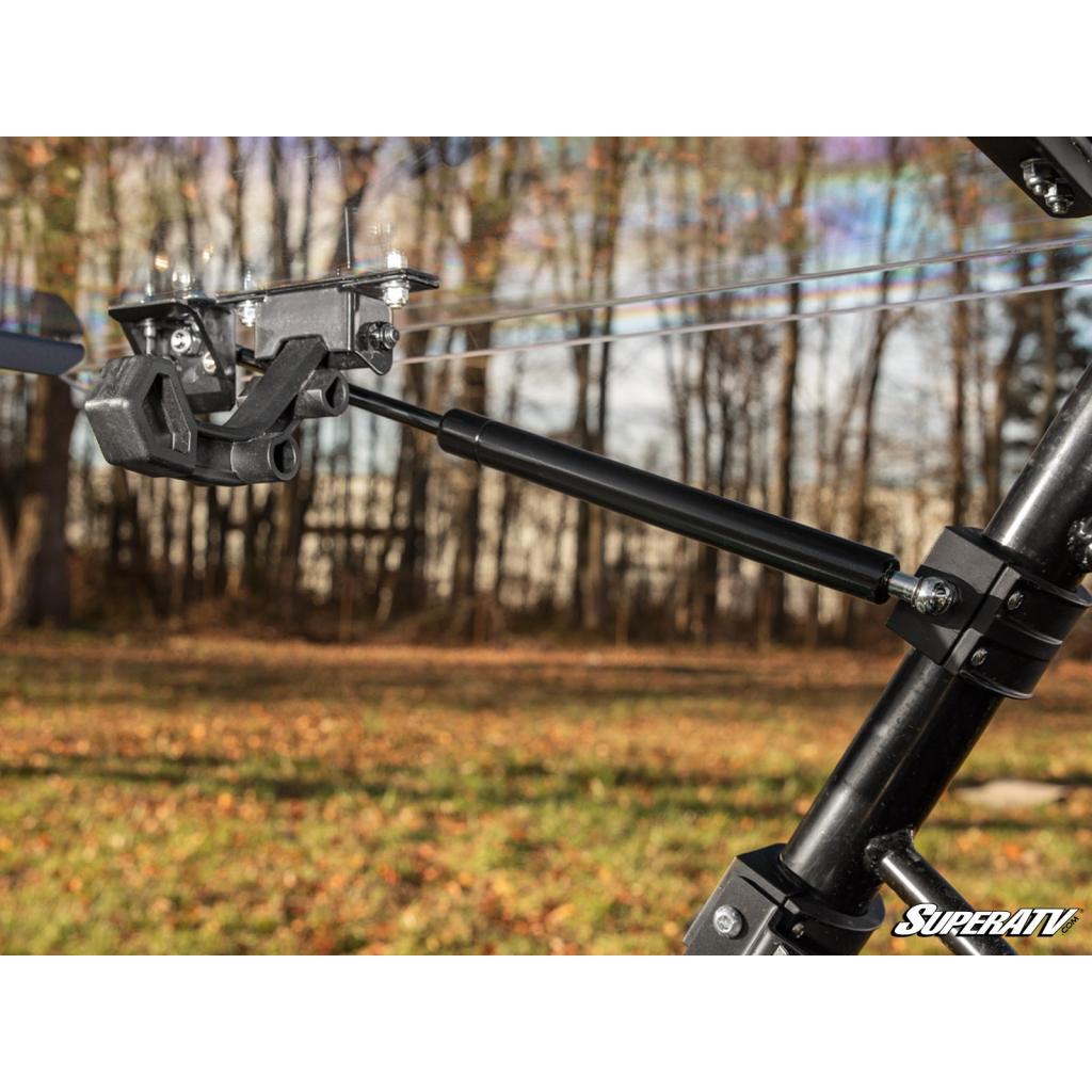 SuperATV John Deere Gator XUV550 Scratch - Resistant Flip Windshield - MojoMotoSport.com