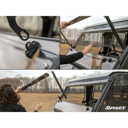 SuperATV Kawasaki Mule Pro 3 - in - 1 Windshield - MojoMotoSport.com