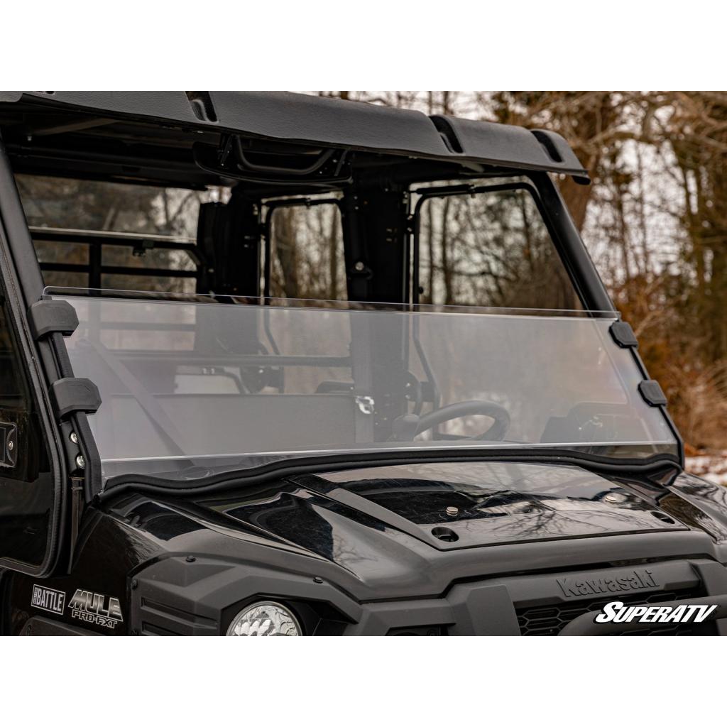 SuperATV Kawasaki Mule Pro Half Windshield - MojoMotoSport.com