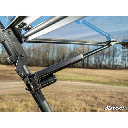 SuperATV Kawasaki Mule Pro MaxDrive Power Flip Windshield - MojoMotoSport.com