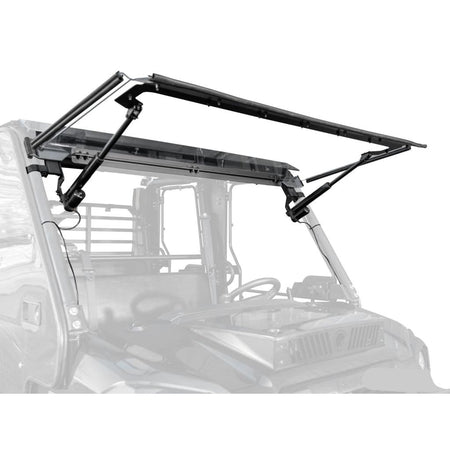 SuperATV Kawasaki Mule Pro MaxDrive Power Flip Windshield - MojoMotoSport.com