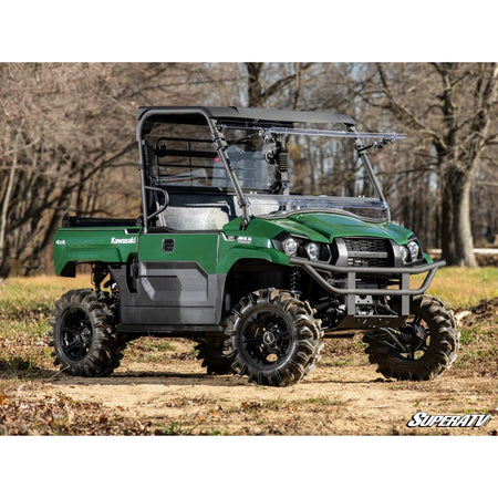 SuperATV Kawasaki MULE PRO - MX Scratch - Resistant Flip Windshield - MojoMotoSport.com