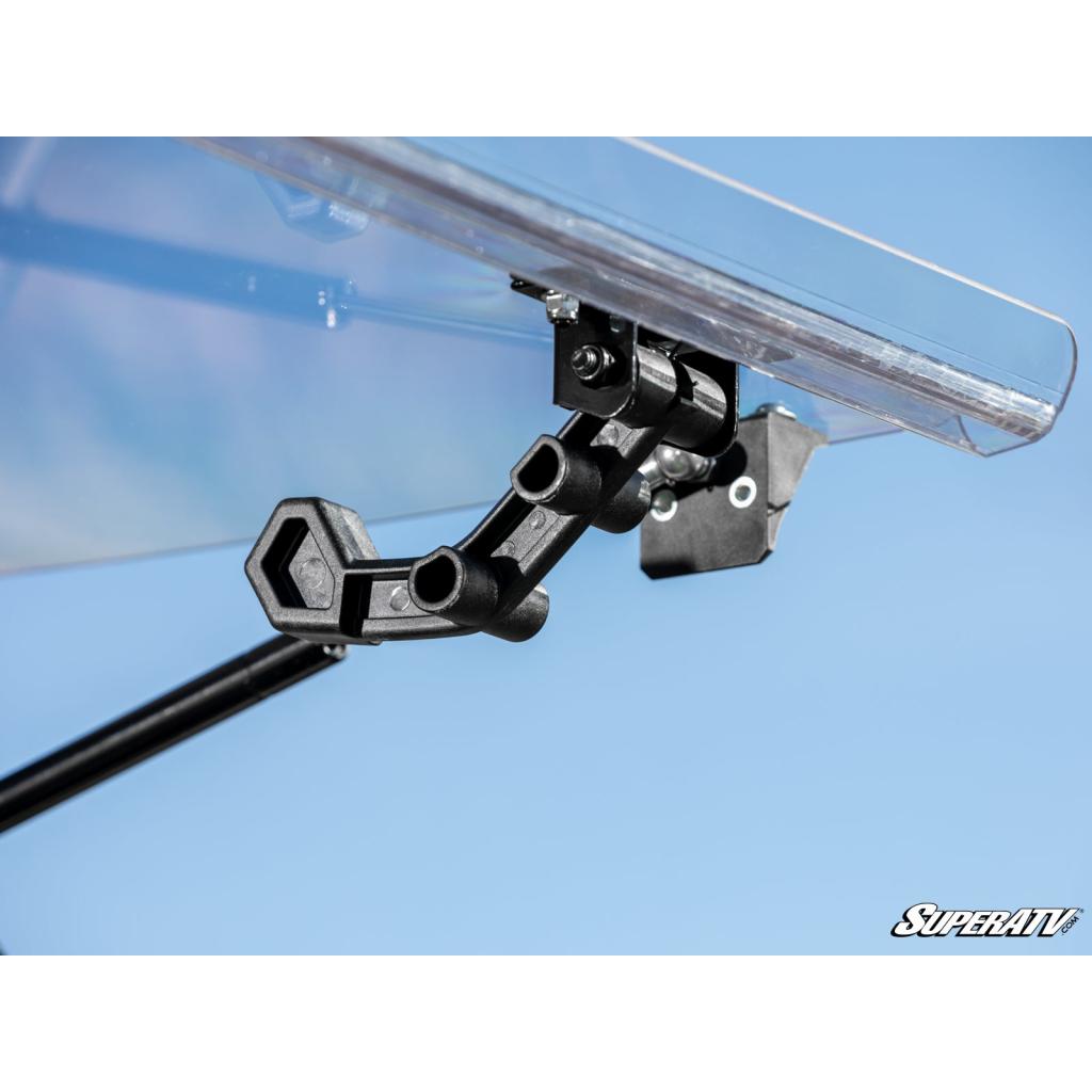 SuperATV Kawasaki MULE PRO - MX Scratch - Resistant Flip Windshield - MojoMotoSport.com