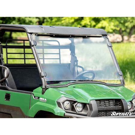 SuperATV Kawasaki Mule PRO - MX Scratch - Resistant Full Windshield - MojoMotoSport.com