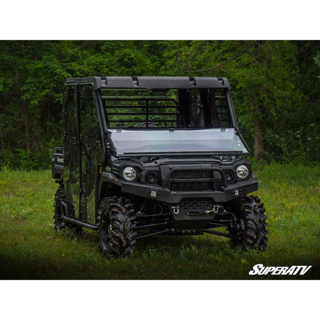 SuperATV Kawasaki Mule Pro Scratch Resistant Flip Down Windshield - MojoMotoSport.com