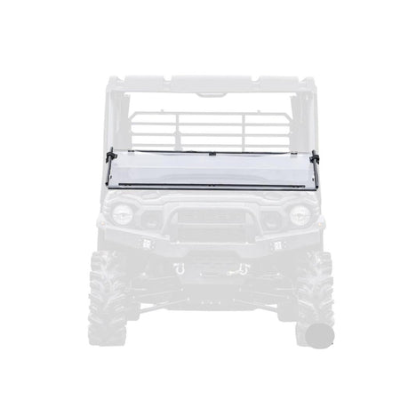 SuperATV Kawasaki Mule Pro Scratch Resistant Flip Down Windshield - MojoMotoSport.com
