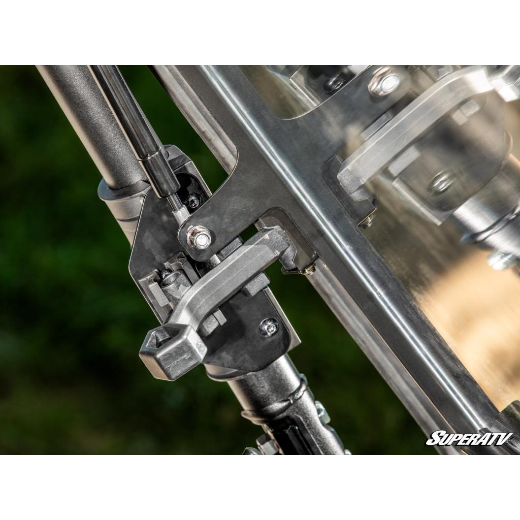 SuperATV Kawasaki Mule Pro Scratch Resistant Flip Windshield - MojoMotoSport.com