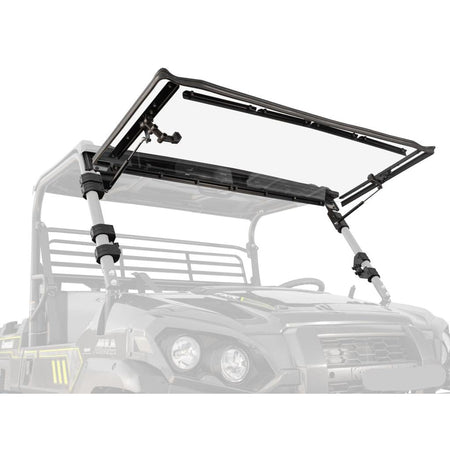 SuperATV Kawasaki Mule Pro Scratch Resistant Flip Windshield - MojoMotoSport.com