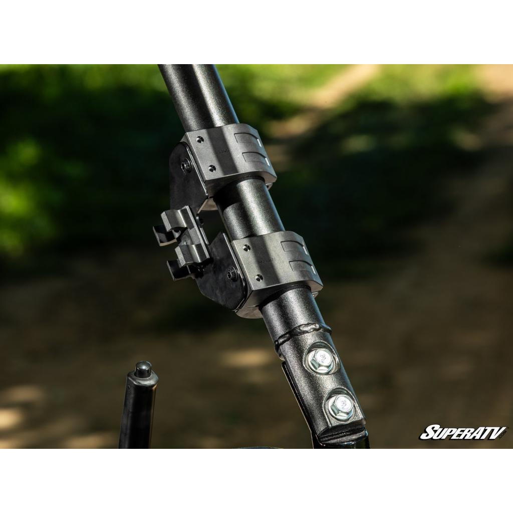 SuperATV Kawasaki Mule Pro Scratch Resistant Flip Windshield - MojoMotoSport.com