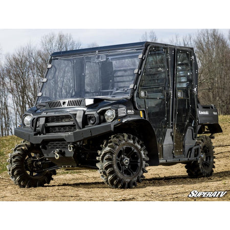 SuperATV Kawasaki Mule Pro Scratch - Resistant Full Windshield - MojoMotoSport.com