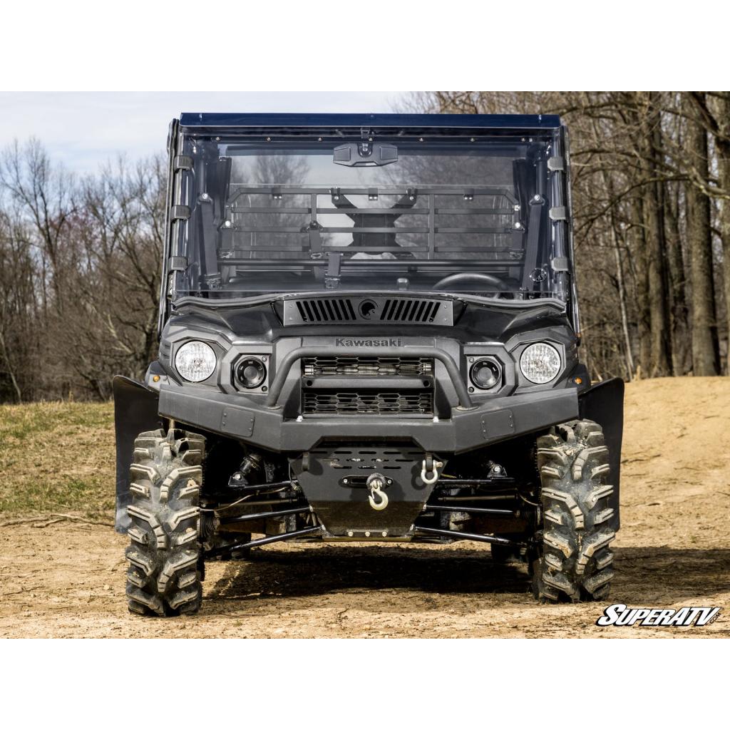 SuperATV Kawasaki Mule Pro Scratch - Resistant Full Windshield - MojoMotoSport.com