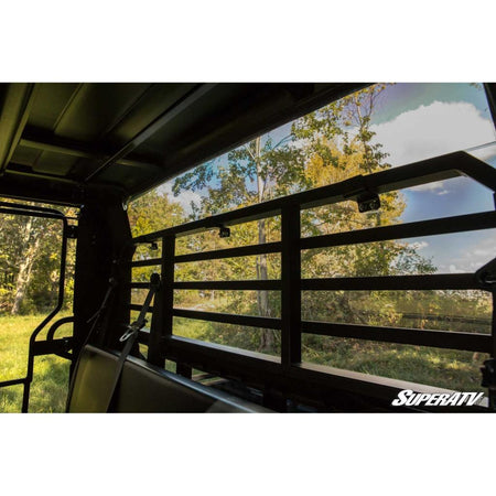 SuperATV Kawasaki Mule Pro Scratch - Resistant Rear Windshield - MojoMotoSport.com