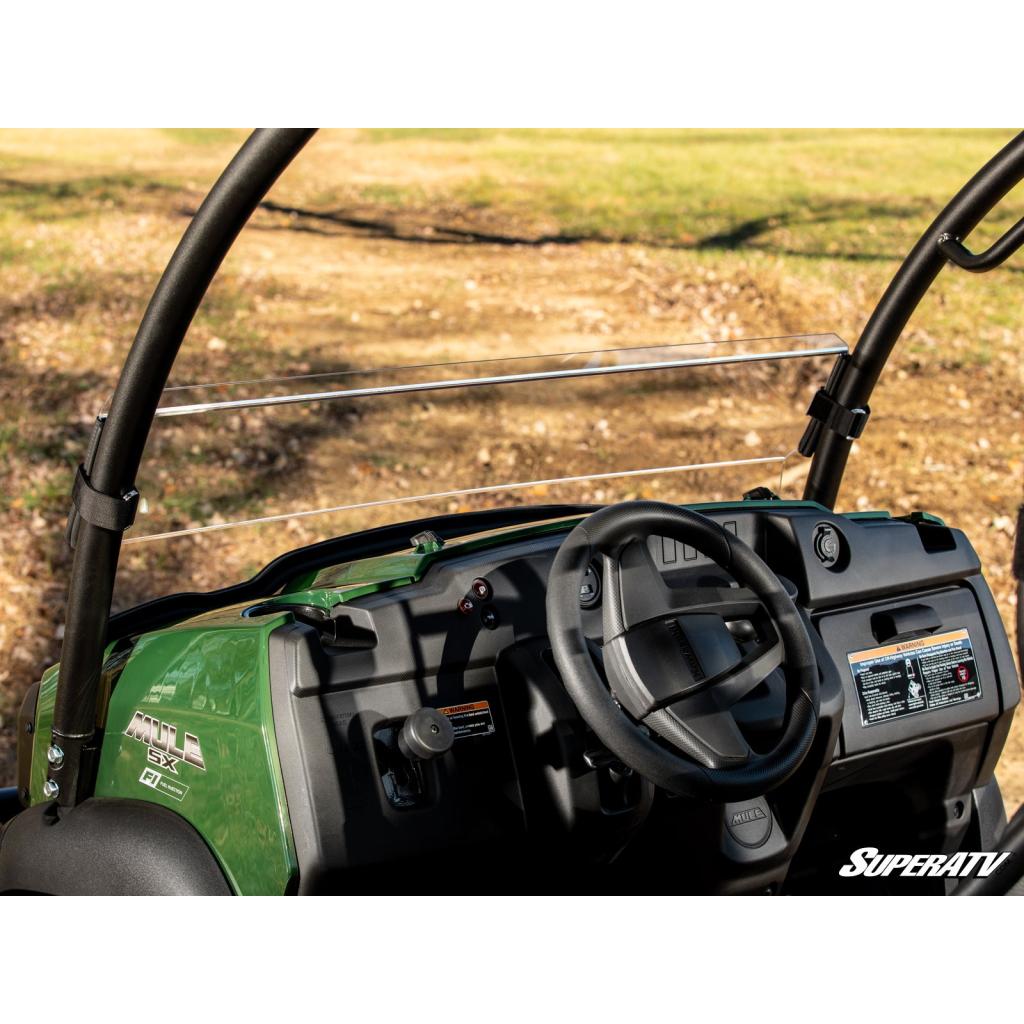 SuperATV Kawasaki Mule SX Half Windshield - MojoMotoSport.com