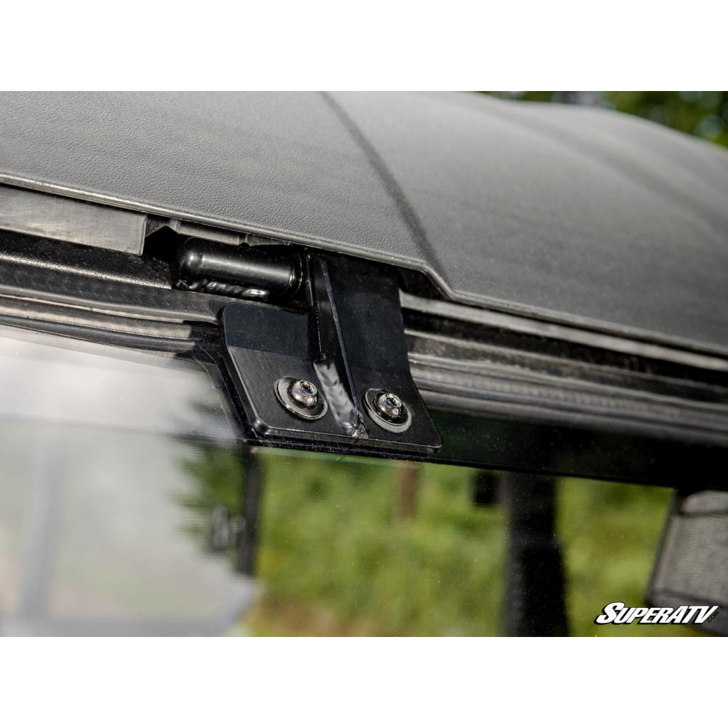 SuperATV Kawasaki Ridge Scratch - Resistant Flip Windshield - MojoMotoSport.com