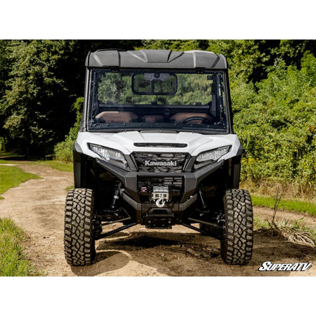 SuperATV Kawasaki Ridge Scratch - Resistant Flip Windshield - MojoMotoSport.com