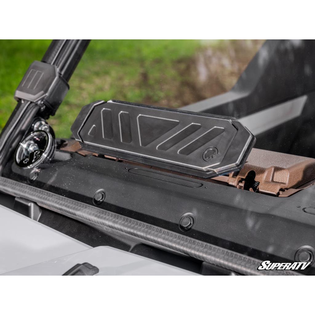 SuperATV Kawasaki Ridge Scratch - Resistant Vented Full Windshield - MojoMotoSport.com