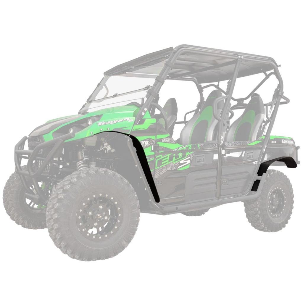 SuperATV Kawasaki Teryx 4 Low Profile Fender Flares - MojoMotoSport.com