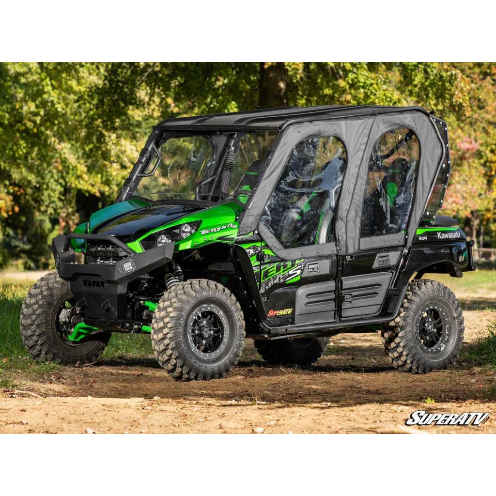 SuperATV Kawasaki Teryx 4 Primal Soft Cab Enclosure Upper Doors - MojoMotoSport.com
