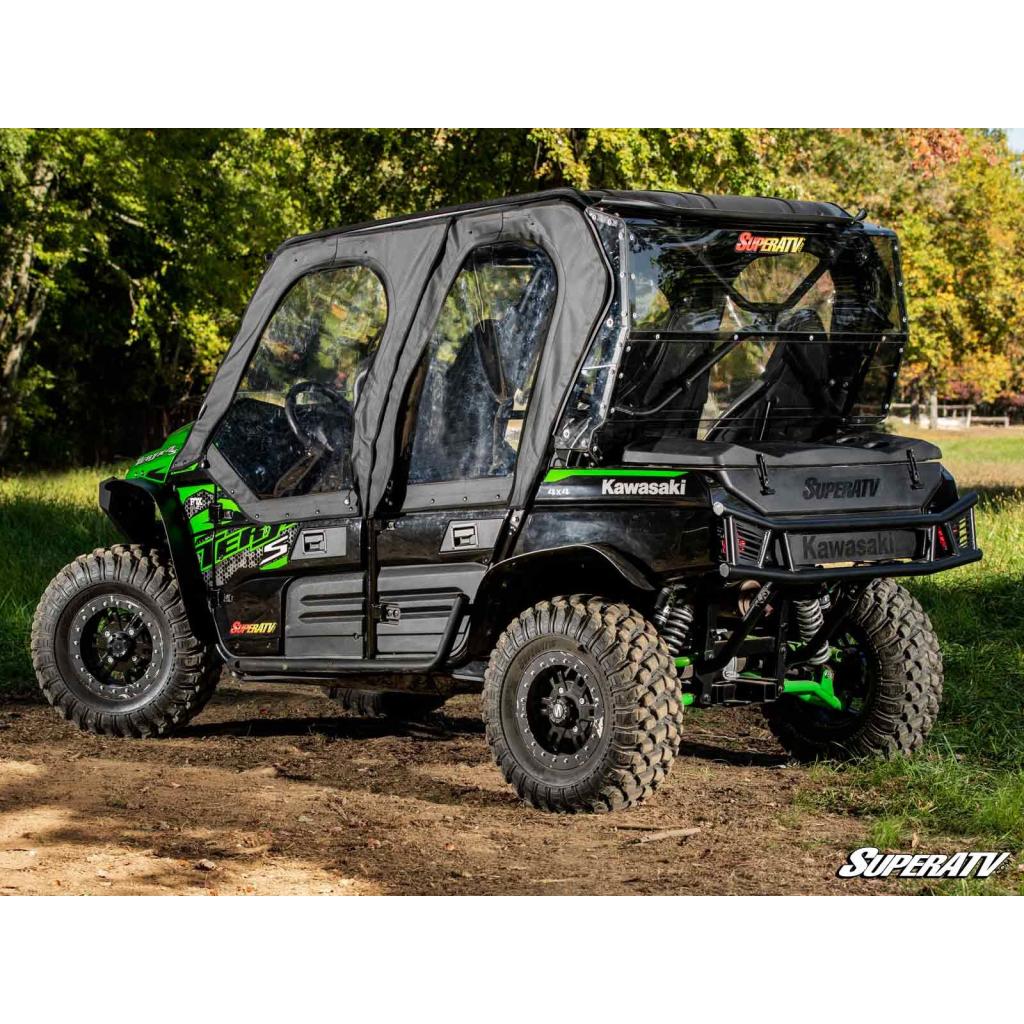 SuperATV Kawasaki Teryx 4 Primal Soft Cab Enclosure Upper Doors - MojoMotoSport.com