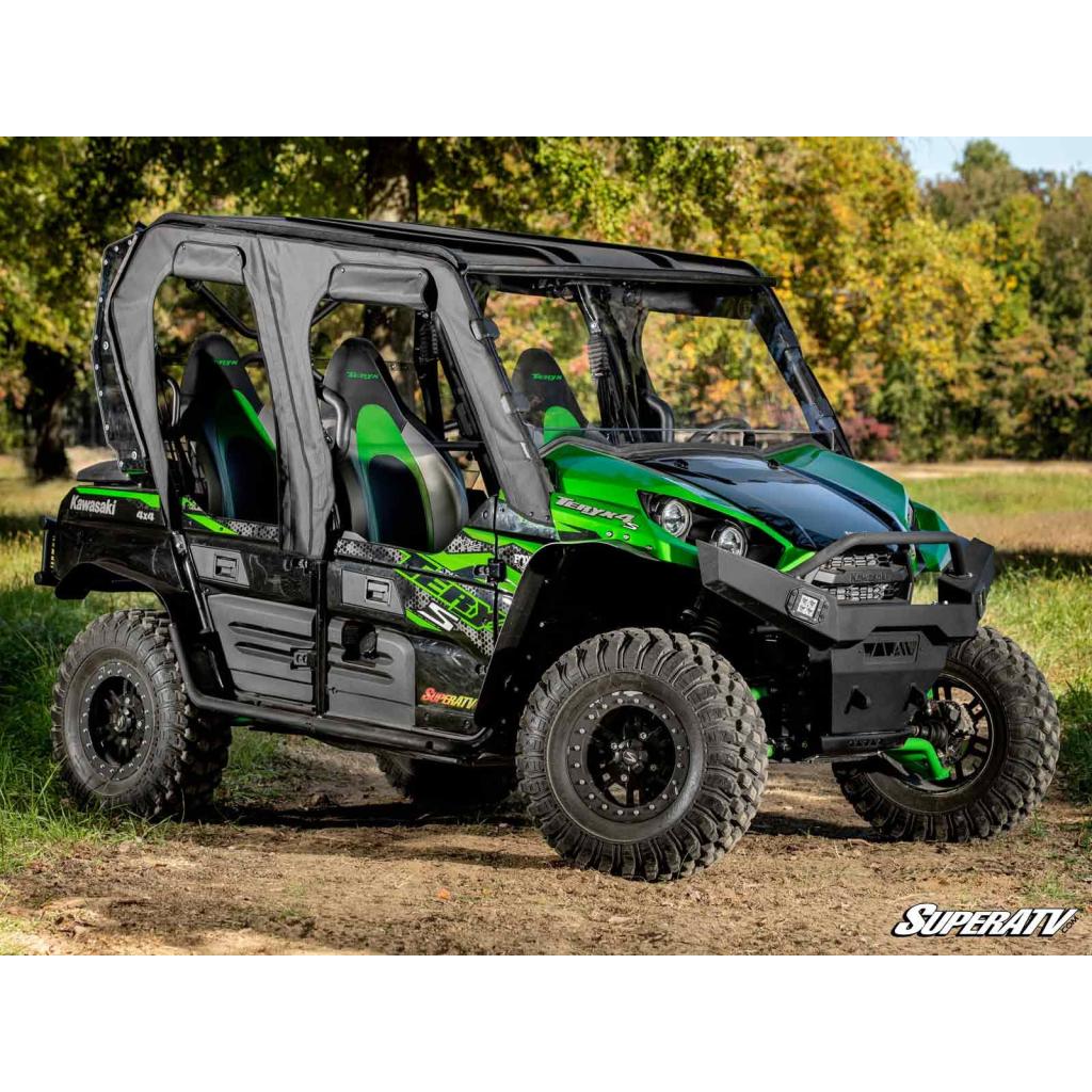 SuperATV Kawasaki Teryx 4 Primal Soft Cab Enclosure Upper Doors - MojoMotoSport.com