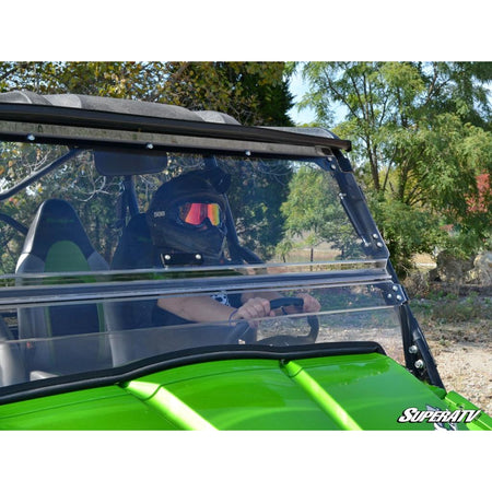 SuperATV Kawasaki Teryx 750 / 800 Scratch Resistant Flip Windshield - MojoMotoSport.com