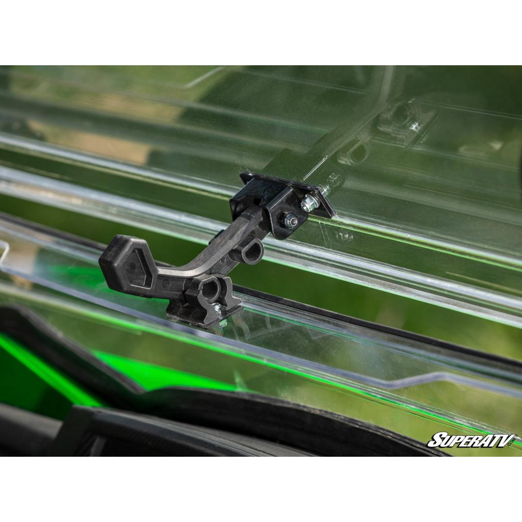 SuperATV Kawasaki Teryx 750 / 800 Scratch Resistant Flip Windshield - MojoMotoSport.com
