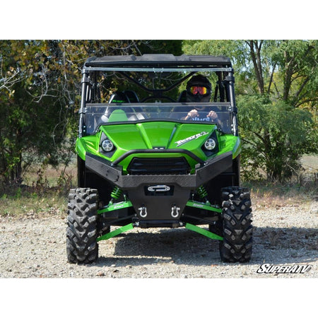 SuperATV Kawasaki Teryx 750 / 800 Scratch Resistant Flip Windshield - MojoMotoSport.com
