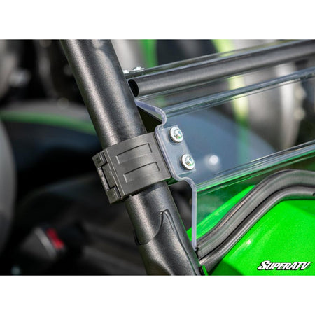 SuperATV Kawasaki Teryx 750 / 800 Scratch Resistant Flip Windshield - MojoMotoSport.com