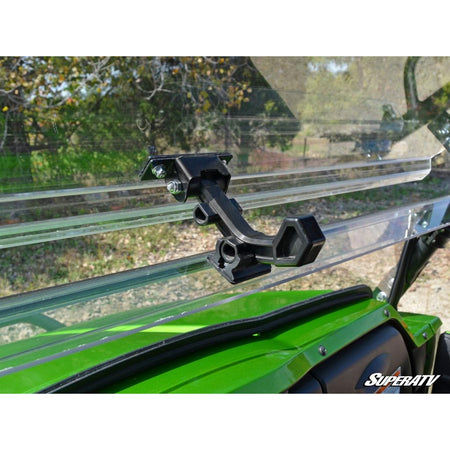 SuperATV Kawasaki Teryx 750 / 800 Scratch Resistant Flip Windshield - MojoMotoSport.com