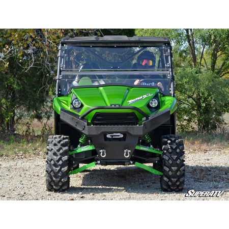 SuperATV Kawasaki Teryx 750 / 800 Scratch Resistant Flip Windshield - MojoMotoSport.com