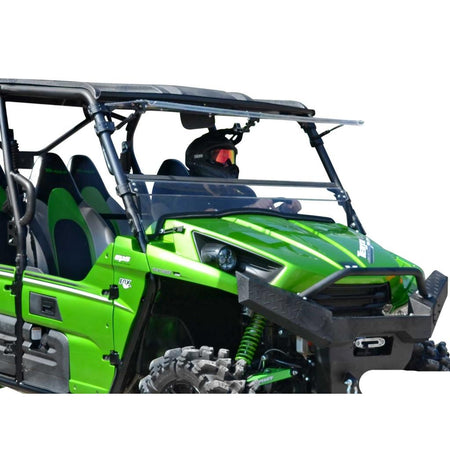 SuperATV Kawasaki Teryx 750 / 800 Scratch Resistant Flip Windshield - MojoMotoSport.com