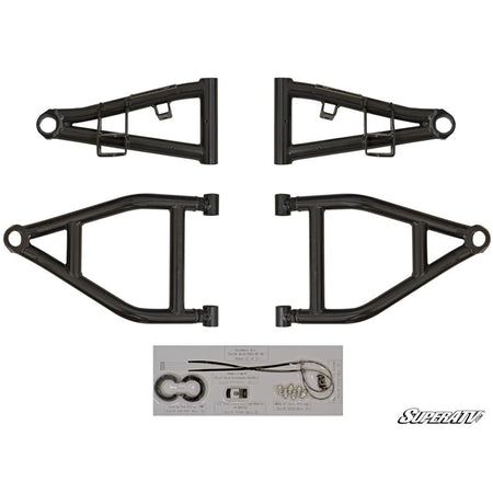 SuperATV Kawasaki Teryx High Clearance 1.5" Forward Offset A - Arms - MojoMotoSport.com