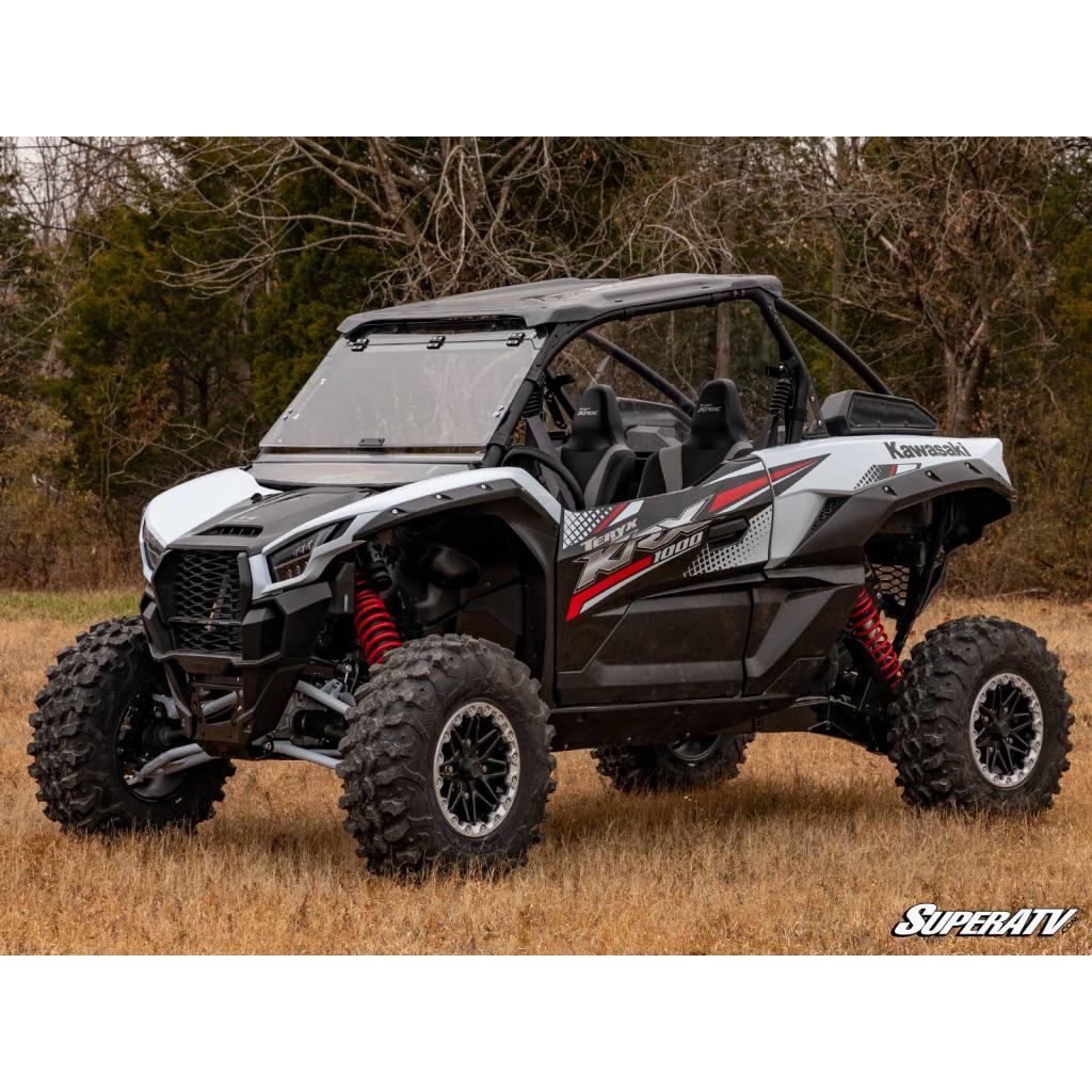 SuperATV Kawasaki Teryx KRX 1000 Flip Windshield - MojoMotoSport.com