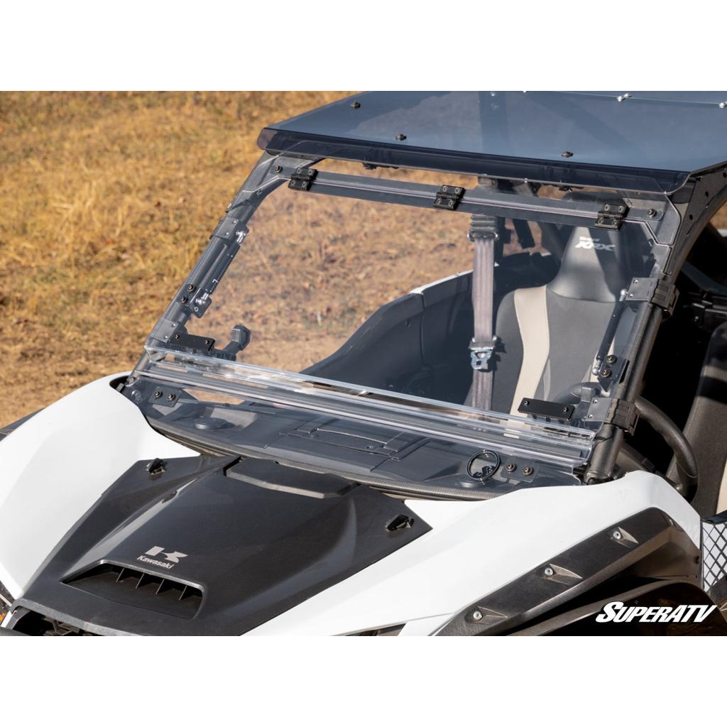 SuperATV Kawasaki Teryx KRX 1000 Flip Windshield - MojoMotoSport.com