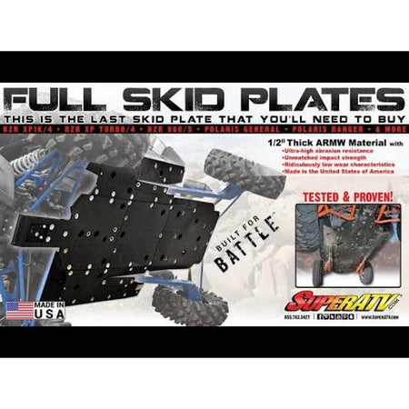 SuperATV Kawasaki Teryx KRX 1000 Full Skid Plate - MojoMotoSport.com