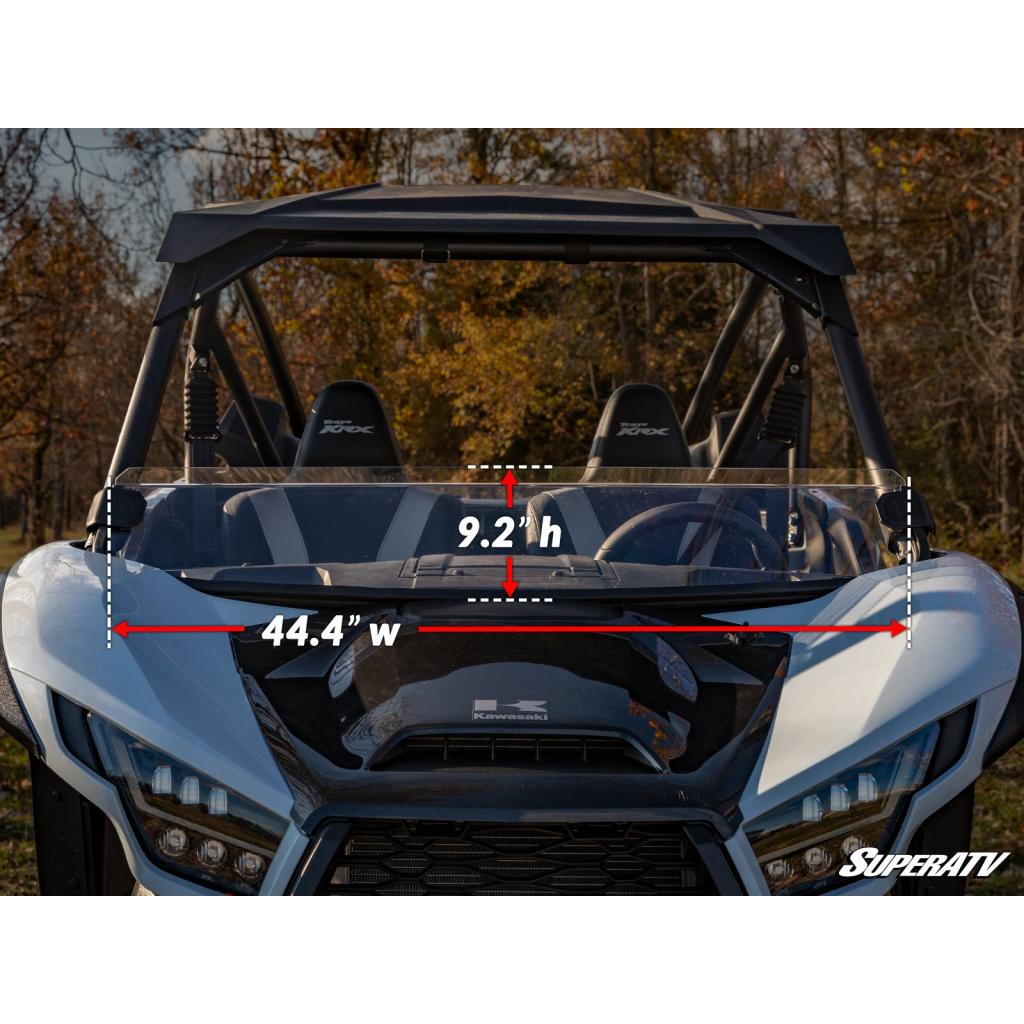 SuperATV Kawasaki Teryx KRX 1000 Half Windshield - MojoMotoSport.com