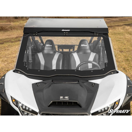 SuperATV Kawasaki Teryx KRX 1000 MaxDrive Power Flip Windshield - MojoMotoSport.com